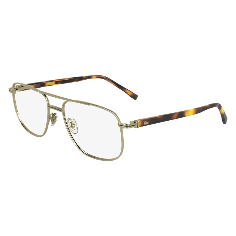 Lacoste L2302 N 714 Montatura Occhiali Vista Metallo Oro Squadrata