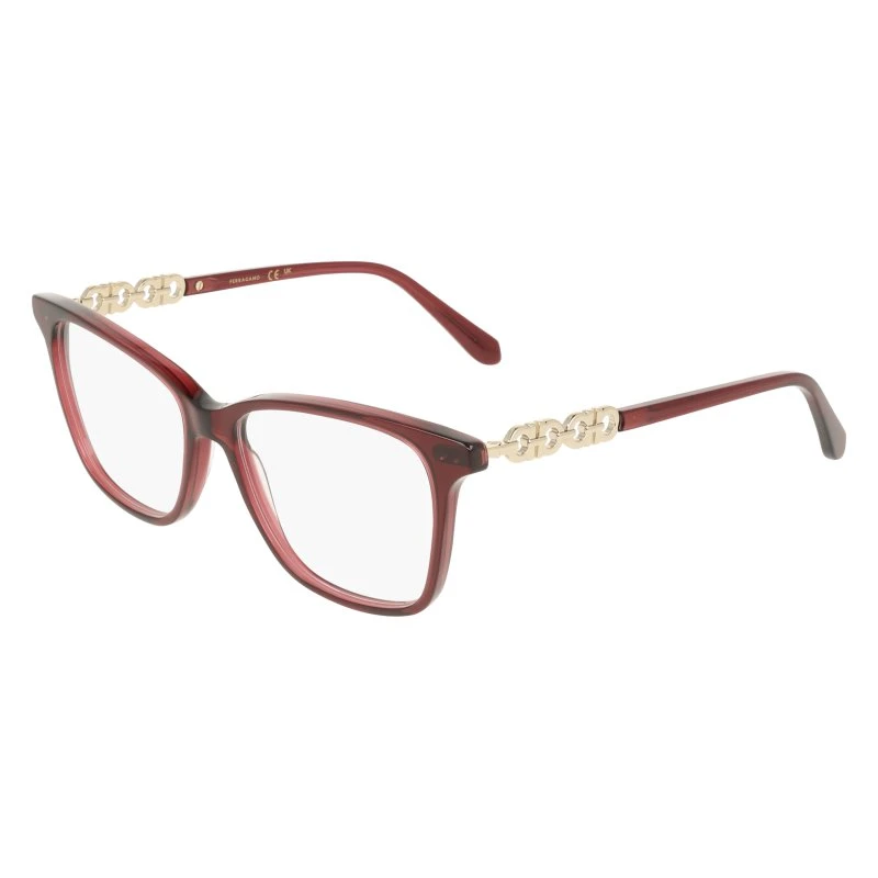 Ferragamo SF3064 655 Montatura da Vista Acetato Viola Squadrata