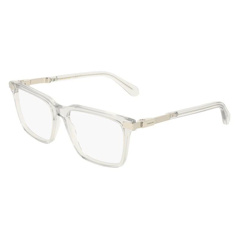 Ferragamo SF3065 050 Montatura da Vista Quadrata in Acetato Grigio