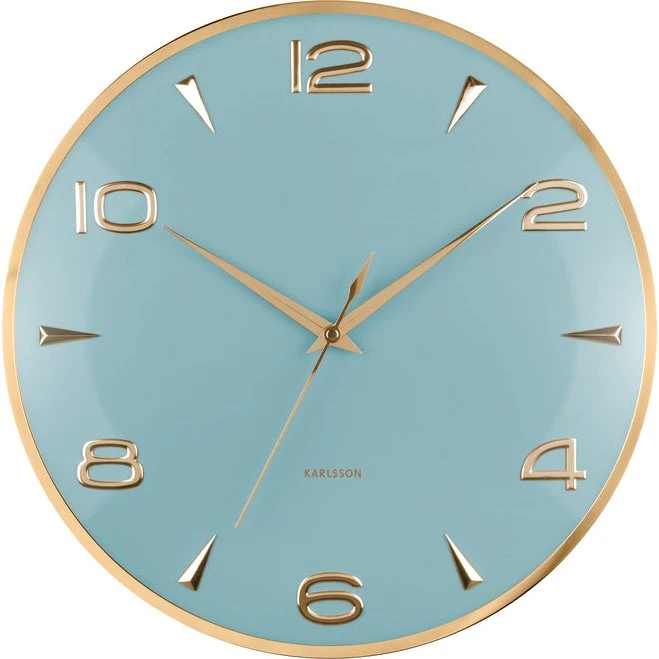 Karlsson Sienna Glow Orologio da Parete Celeste/Verde Salvia