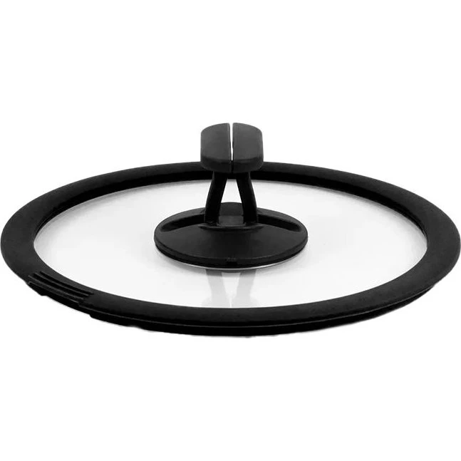 Kookvision Coperchio in vetro con silicone Ø 20 cm nero