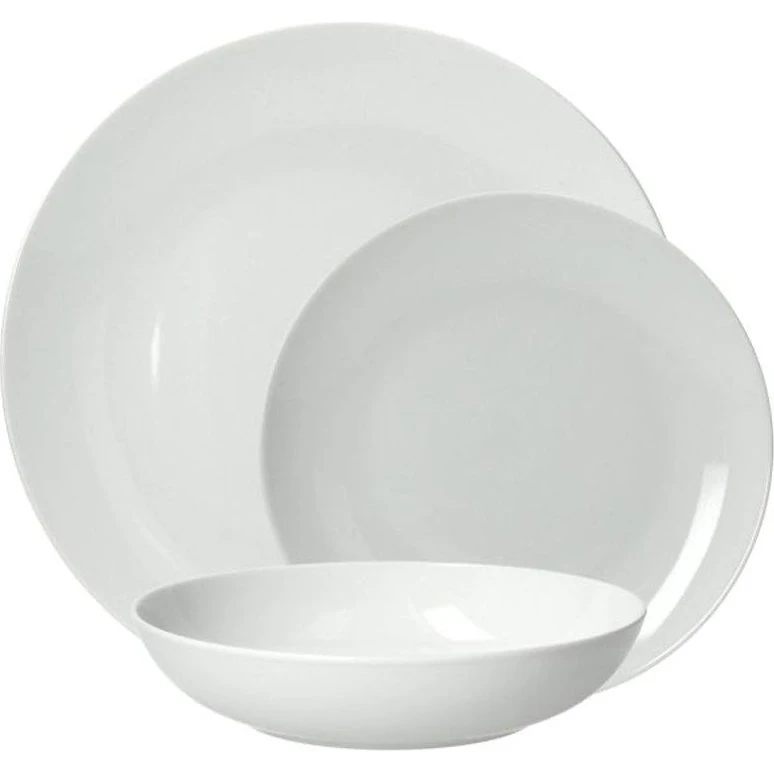 Tognana Metropolis Servizio Piatti 18 Pezzi Porcellana Bianca