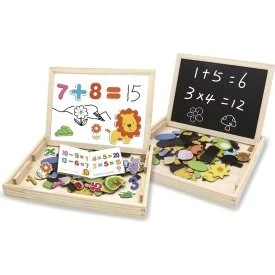 Grandi Giochi GG95022 Lavagna 2in1 Magnetica con Numeri e Animali