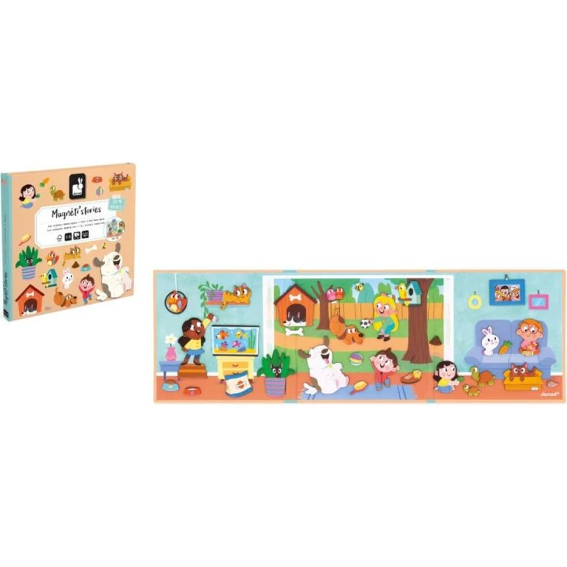 Janod Magneti'Stories Animali Domestici - Gioco Magnetico Educativo