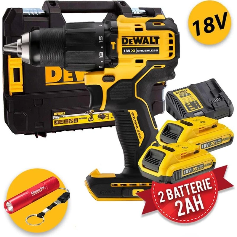 Dewalt DCD709D2T Trapano Avvitatore 18V Compact