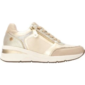 Xti Sneakers Beige da Donna con Cerniera
