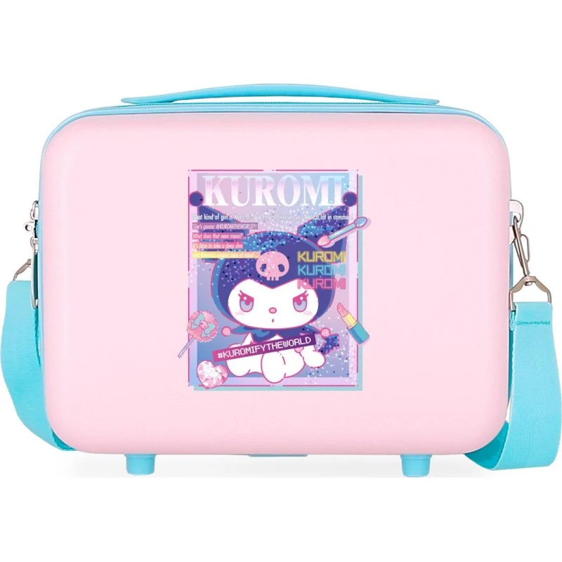 Neceser Sanrio Kuromi Current Mood Rosa 9L in ABS
