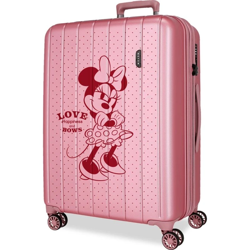 Disney Valigia Minnie Love Pink 68cm in ABS
