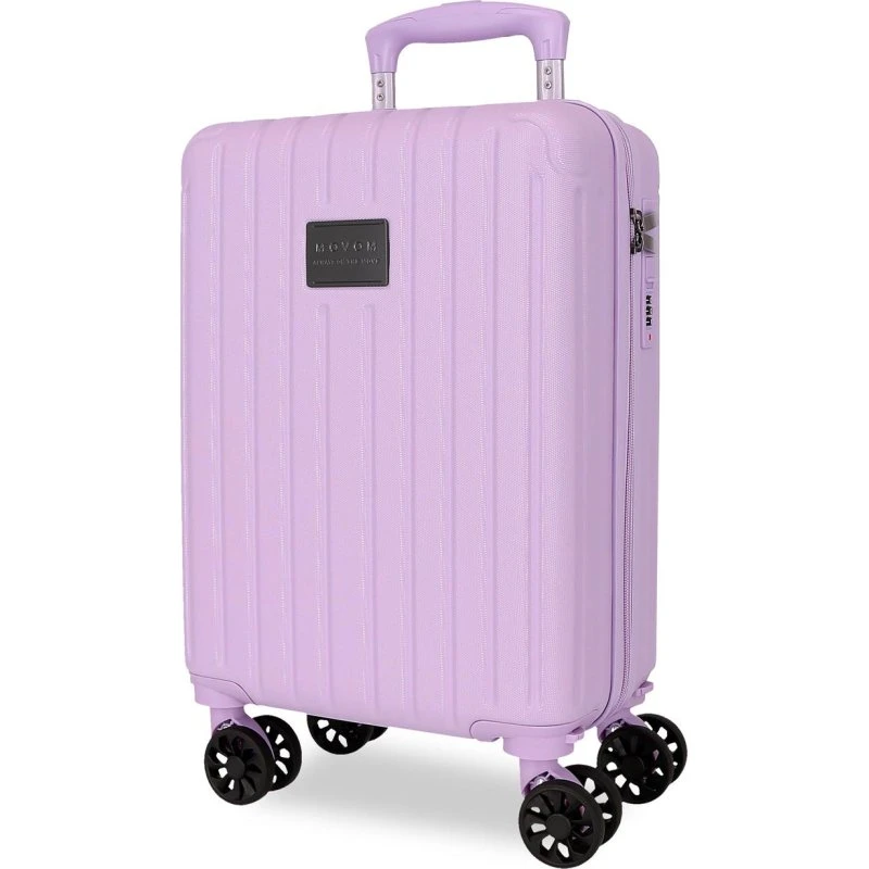 MOVOM Trolley ABS 40 cm Lilla con 4 Ruote Rimovibili