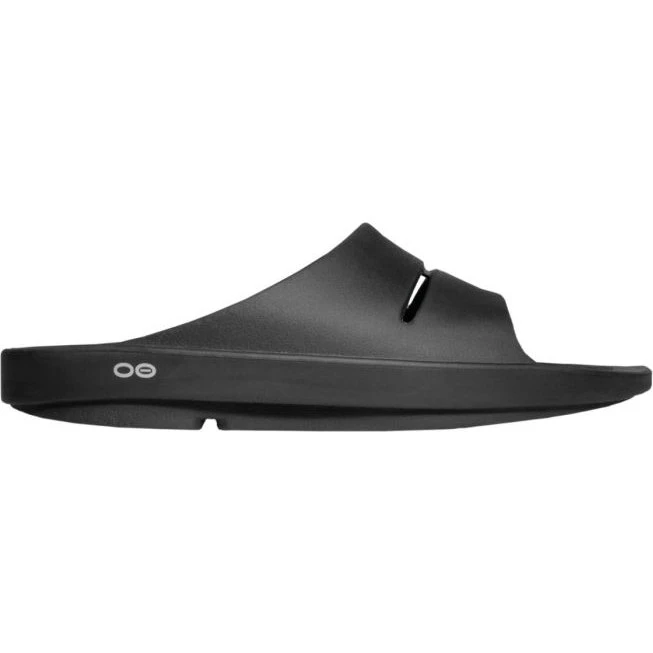 Oofos Ooahh Slide Sandal Nero Unisex - Sandali da Recupero
