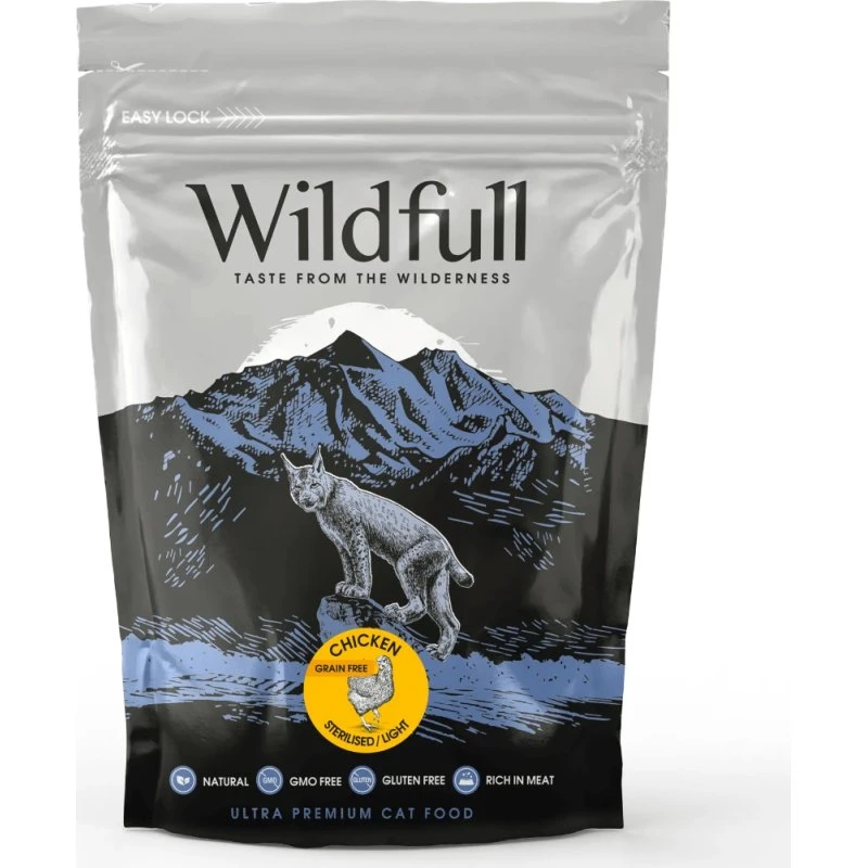 Wildfull Chicken Sterilised Crocchette per Gatti Adulti Grain Free 400g