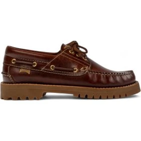 Camper Nautico Scarpe da Barca in Pelle Marrone