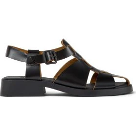 Camper Sandali Dana in Pelle Nera con Suola XL EXTRALIGHT