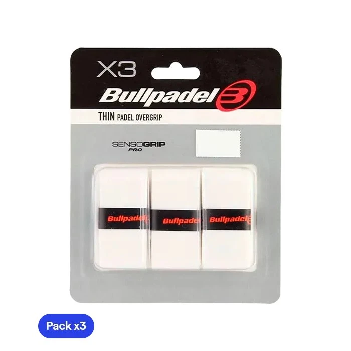 Bullpadel GB1603 Overgrip Bianco (Pacchetto x3)