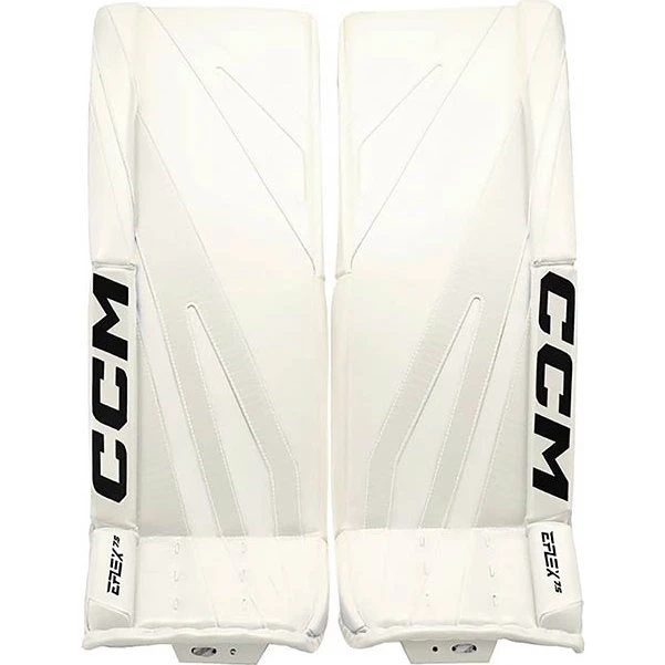 CCM Goalie Leg Pads EFLEX 7.5 Sr Bianco