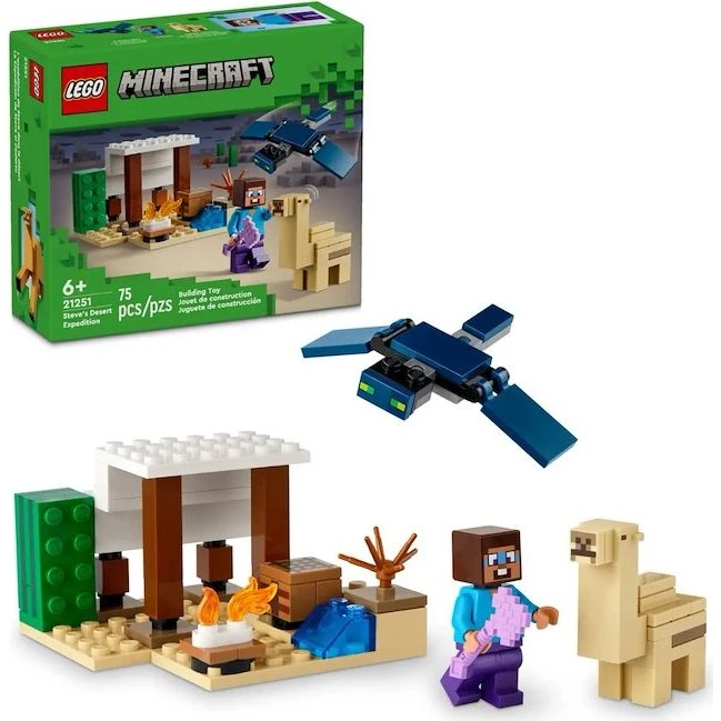 LEGO Minecraft 21251 Spedizione di Steve nel Deserto