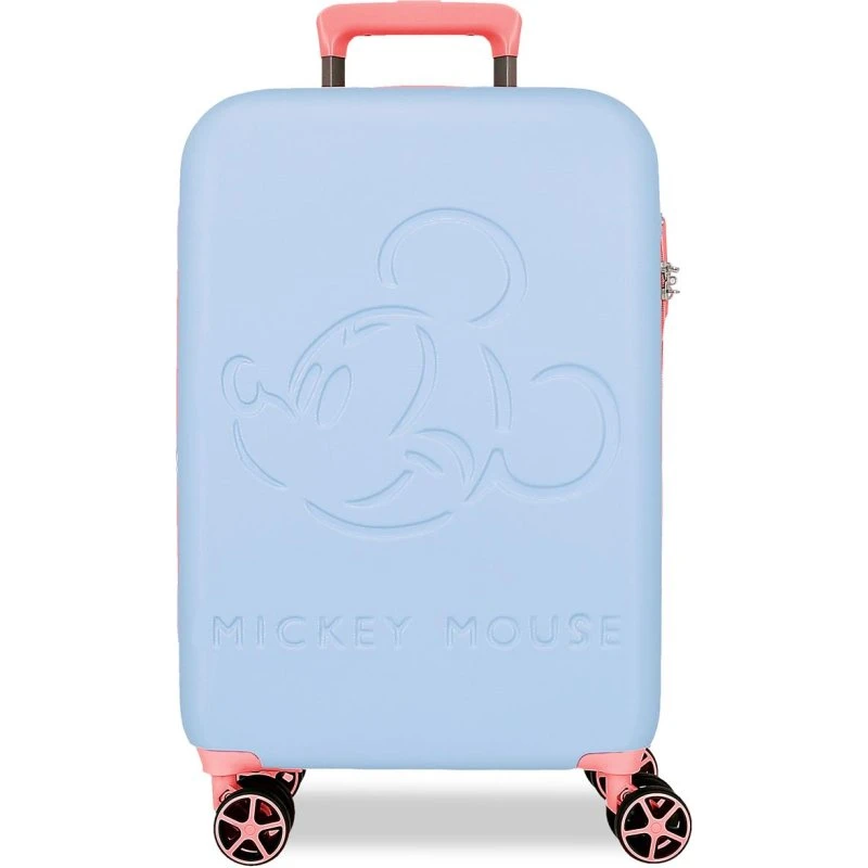 Disney Mickey Crazy Trip Trolley Cabina ABS Blu Rose