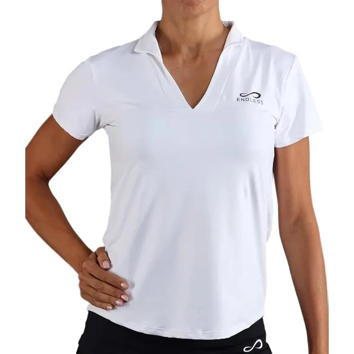 Polo Endless Maniche Onice Bianche