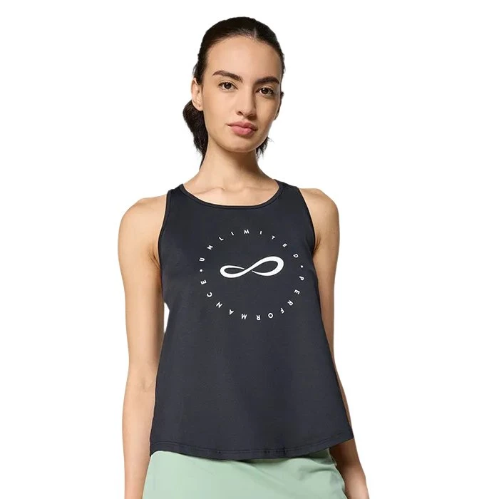 Endless Cerchio Black - Maglietta Padel in Lycra®