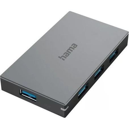 Hama Hub USB 3.0 4 Porte Grigio