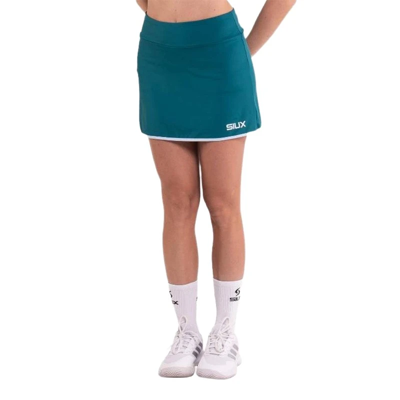 Gonna Siux Seta Verde Donna