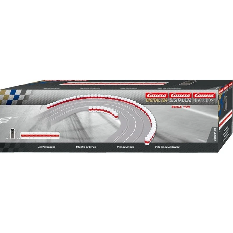 Carrera Pila di Pneumatici 1:24 per Racetrack