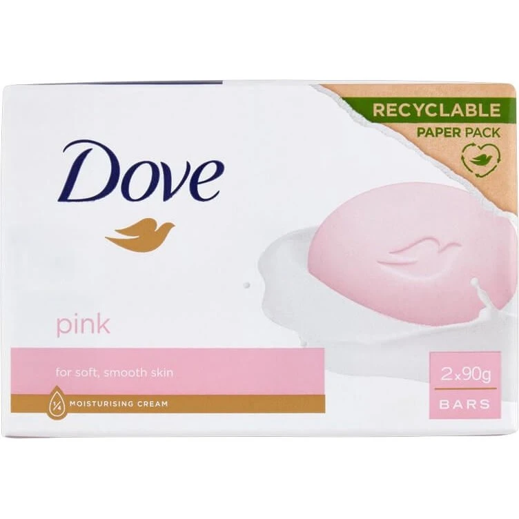 Dove Pink Beauty Bar 90 g - Set da 2 Pezzi