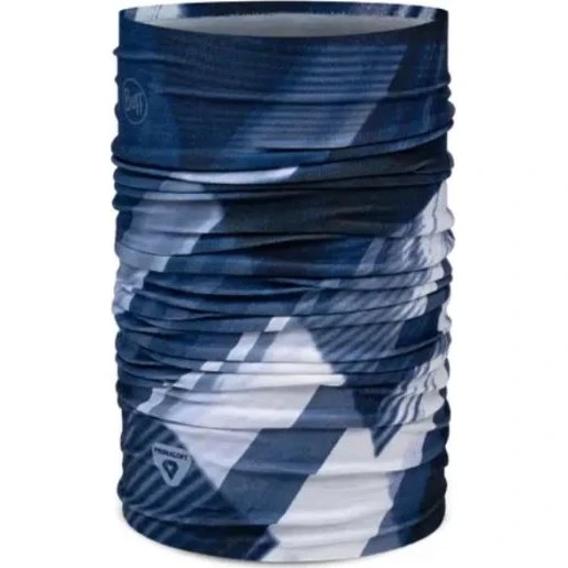 Buff Swaco Blu Scuro e Bianco - Scaldacollo in PrimaLoft®