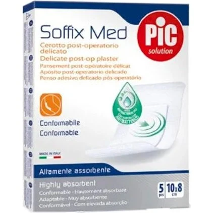 Pic Soffix Med Medicazione Sterile 10x8cm - Confezione da 5 Pezzi
