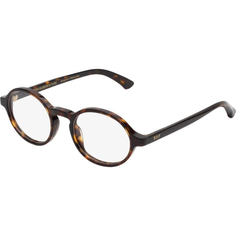 Retrosuperfuture PBQ Numero 140 Havana - Montatura Rotonda in Acetato
