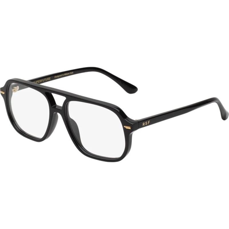 Retrosuperfuture Z7X Occhiali da Vista Acetato Nero Squadrati