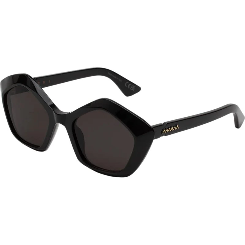 Marni 4ZA Eluvi Occhiali da Sole Geometrici in Acetato Nero