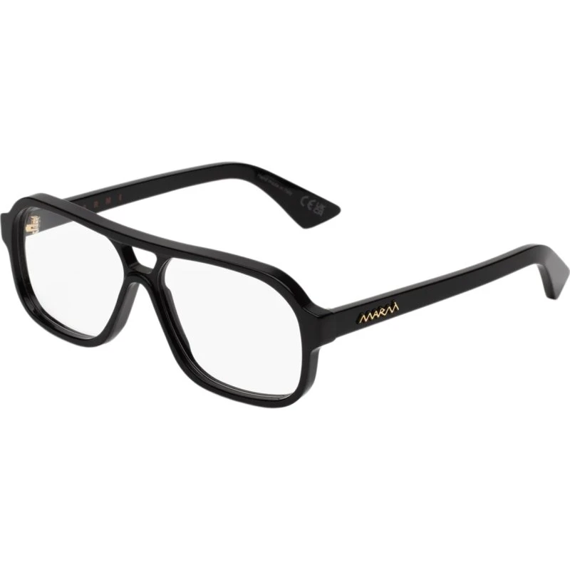 Marni VS5 Moziqui Occhiali da Vista Quadrati in Acetato Nero