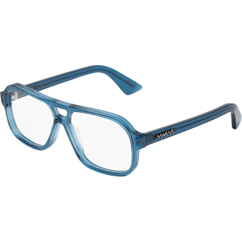 Marni 5KJ Moziqui Ocean - Occhiali da Vista Blu Squadrati