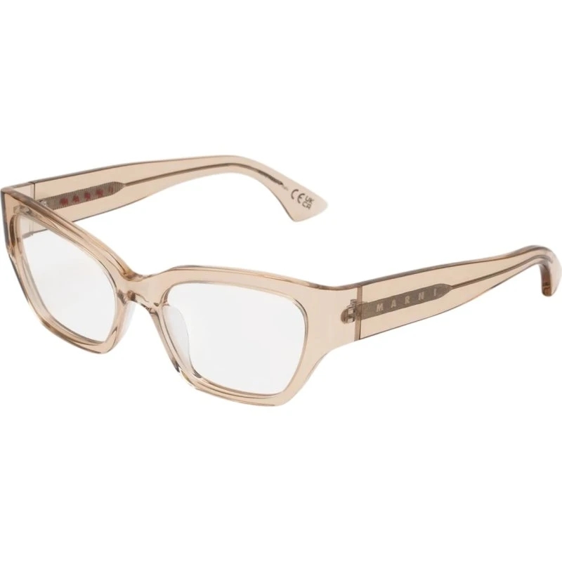 Marni LSY Iyora Montatura da Vista Squadrata in Acetato Beige