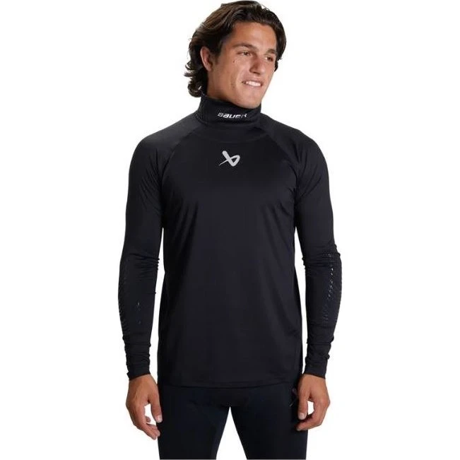 Bauer NeckProtect LS Jersey Manica Lunga Nero S