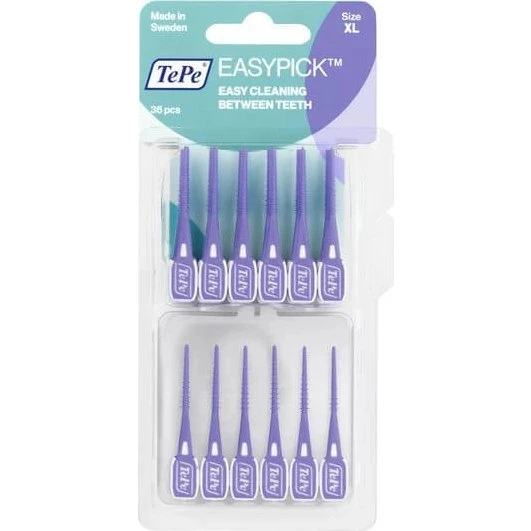 TePe EasyPick XL Stuzzicadenti in Silicone per Spazi Interdentali Larghi, 36 pz