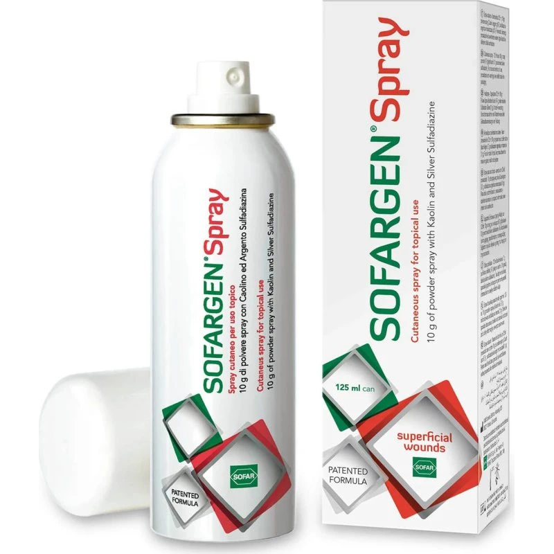 Sofargen Spray per ferite superficiali, 125 ml