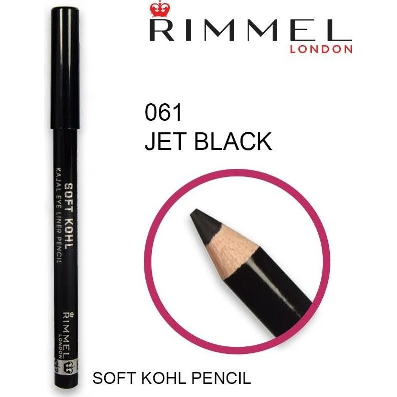 Rimmel Soft Kohl 061 Jet Black Matita Occhi Kajal 1,2g