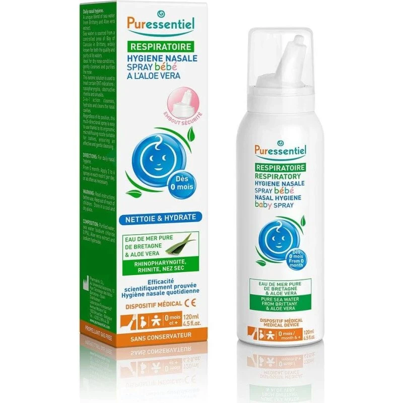 Puressentiel Spray Igiene Nasale Aloe Vera per Bambini 120 ml