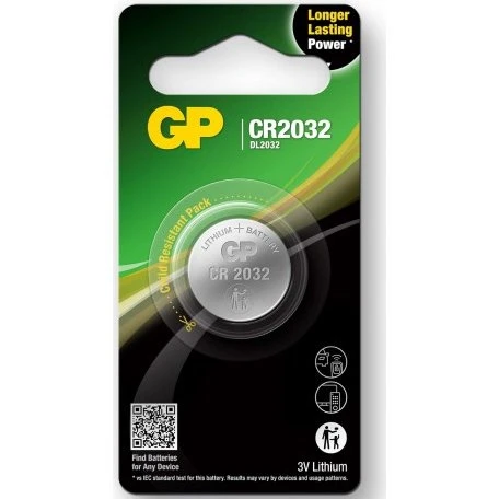 GP Batteria Litio CR2032 3V 220mAh