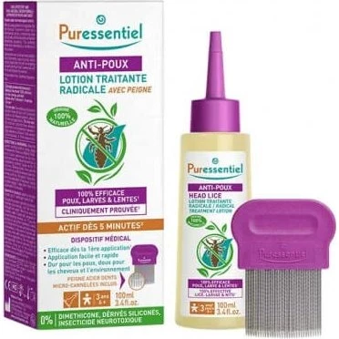Puressentiel Lozione Antipidocchi 100 ml + Pettine