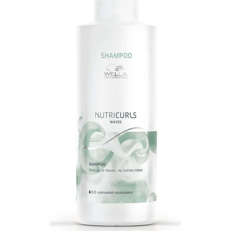 Wella Professionals NutriCurls Shampoo per Ricci, 1000 ml