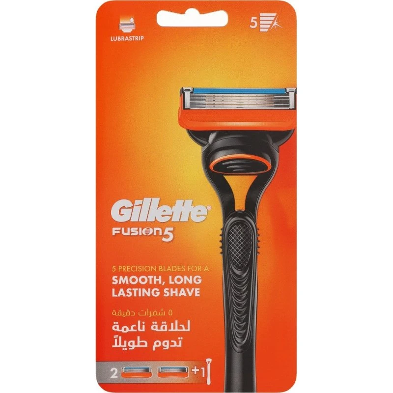 Gillette Fusion5 Rasoio da Uomo con 2 Testine di Ricambio