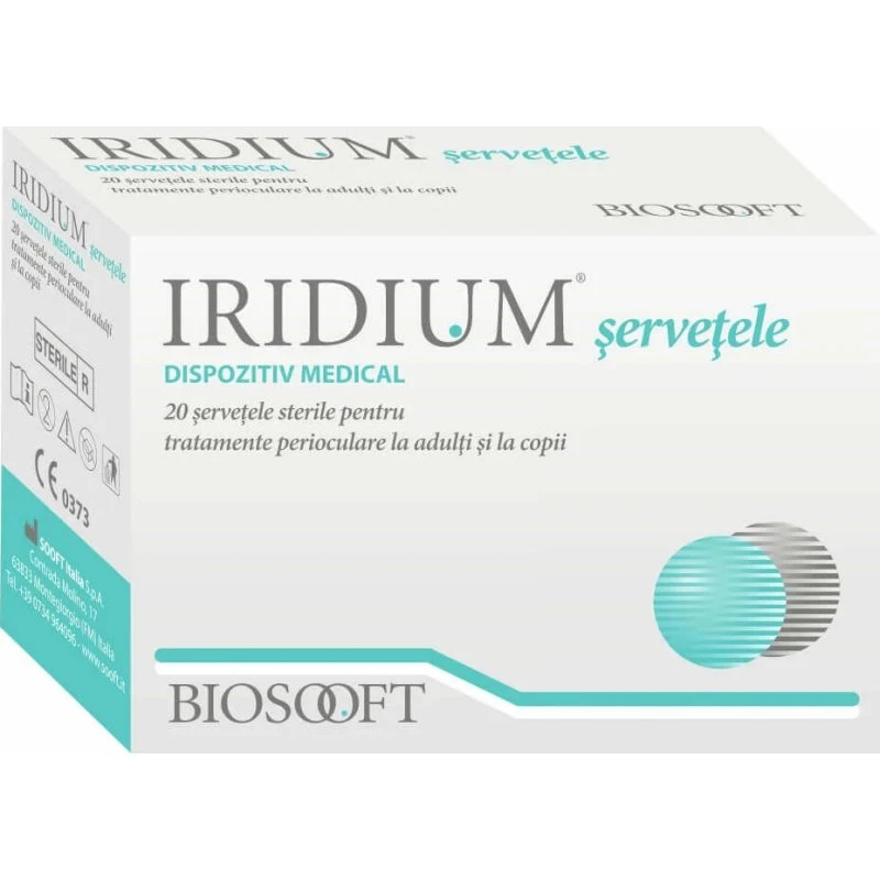 Iridium Bio Sooft Garze Oculari Sterili Monouso, 20 pezzi
