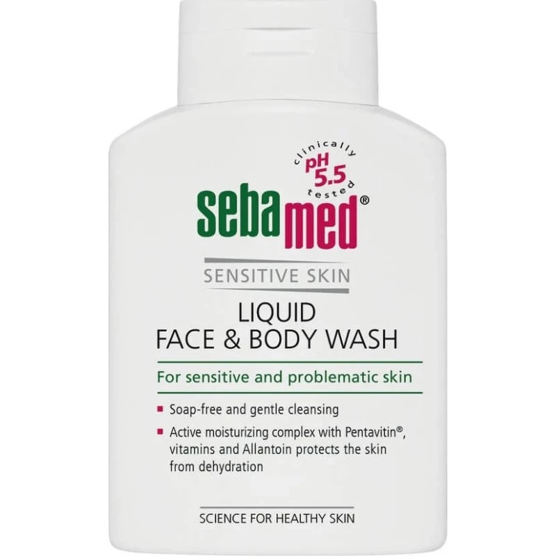 Sebamed Detergente Liquido Viso e Corpo pH 5,5 per Pelli Sensibili 200ml