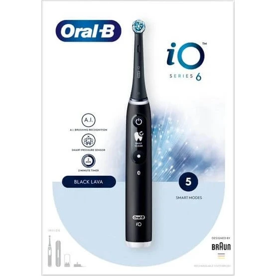 Oral-B iO Series 6 Spazzolino Elettrico Nero