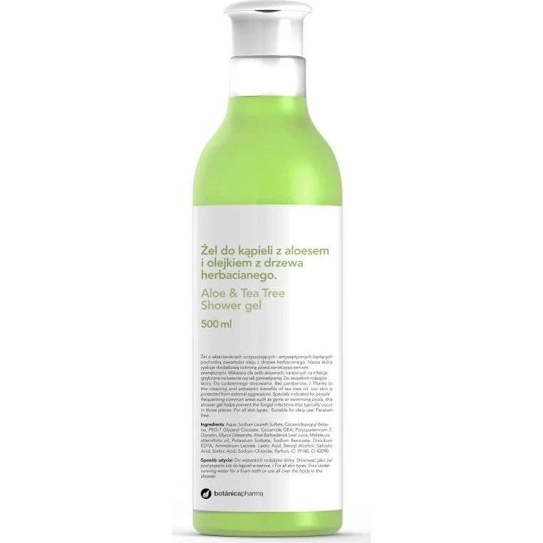 Botanicapharma Gel Doccia Aloe Vera e Olio di Tea Tree 500ml
