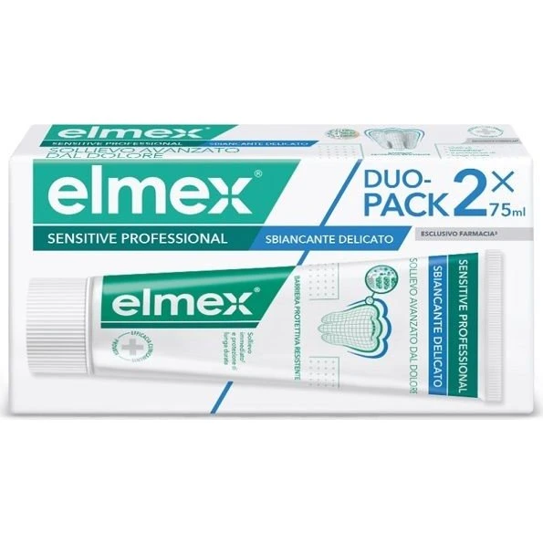 Elmex Sensitive Professional Whitening Dentifricio Duo Pack 2x75ml