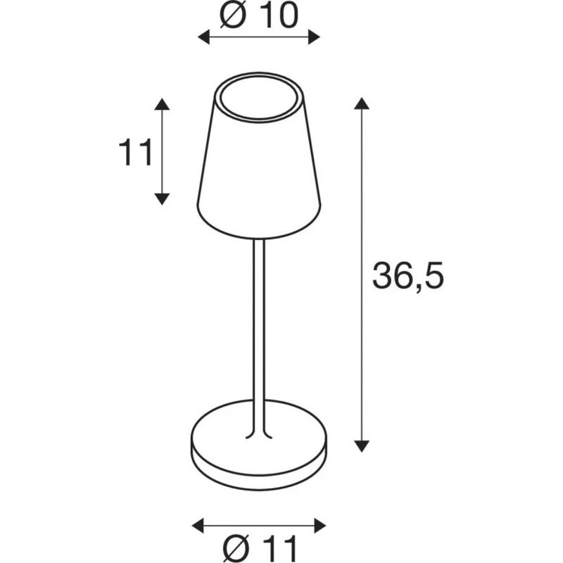 SLV Vinolina Two Lampada da Tavolo Portatile IP65 Rossa